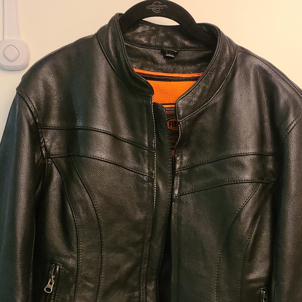 Women's XLg Leather Motorcycle Jacket
